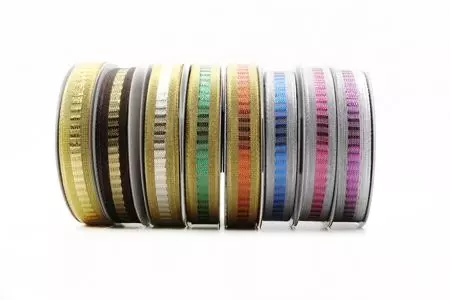 Center Pattern Metallic Ribbon - Center Pattern Metallic Ribbon